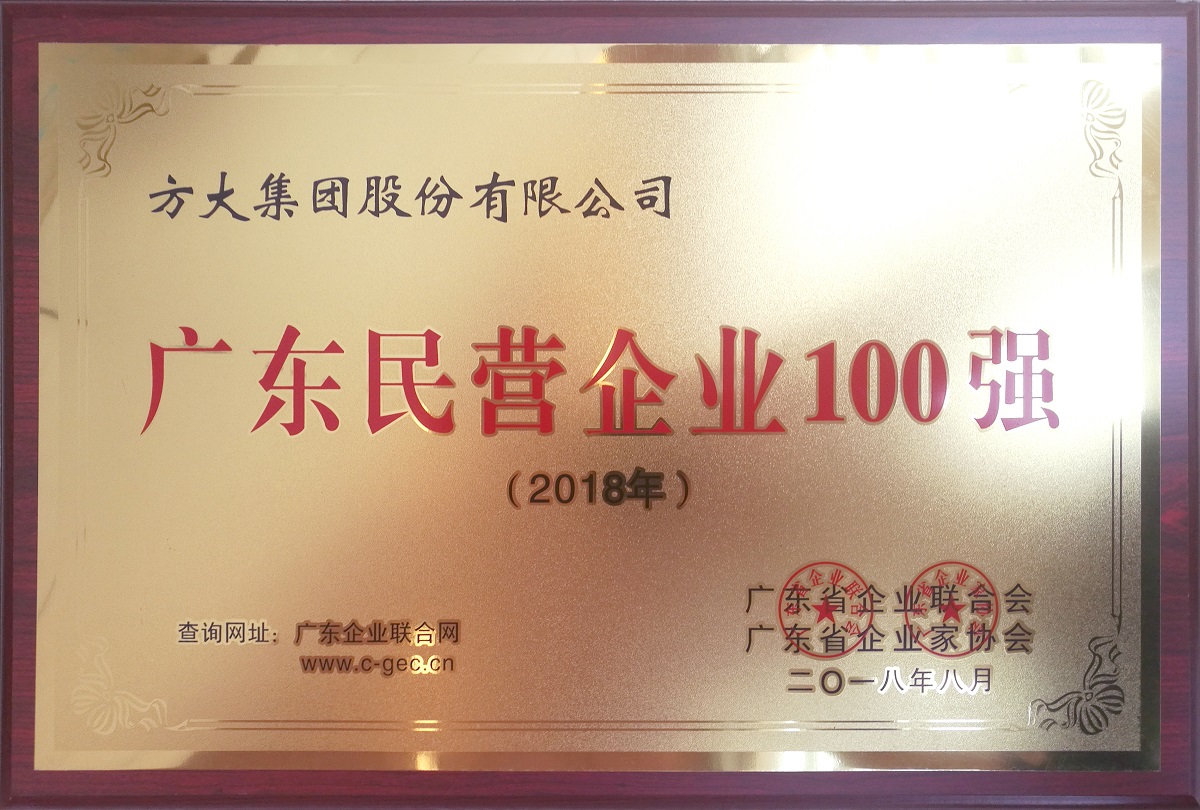 廣東民營企業(yè)100強 